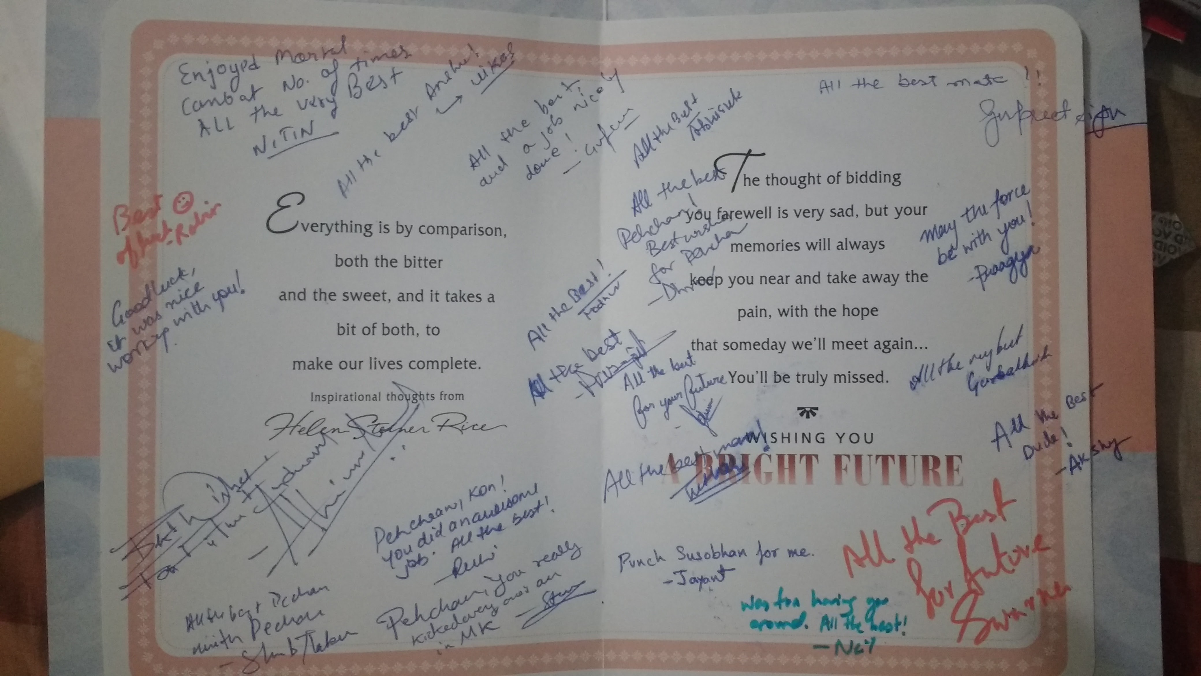 Farewell Card