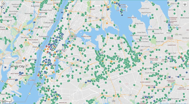 Geocache map